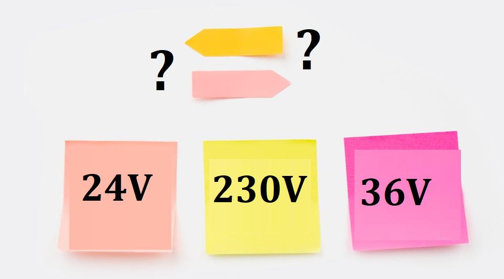 Care este diferența dintre automatizarea cu funcționarea motorului la 24V DC sau 230V AC sau 36V DC?